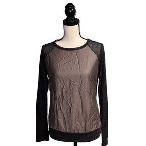 *KLD signature- Black and grey long sleeve shirt